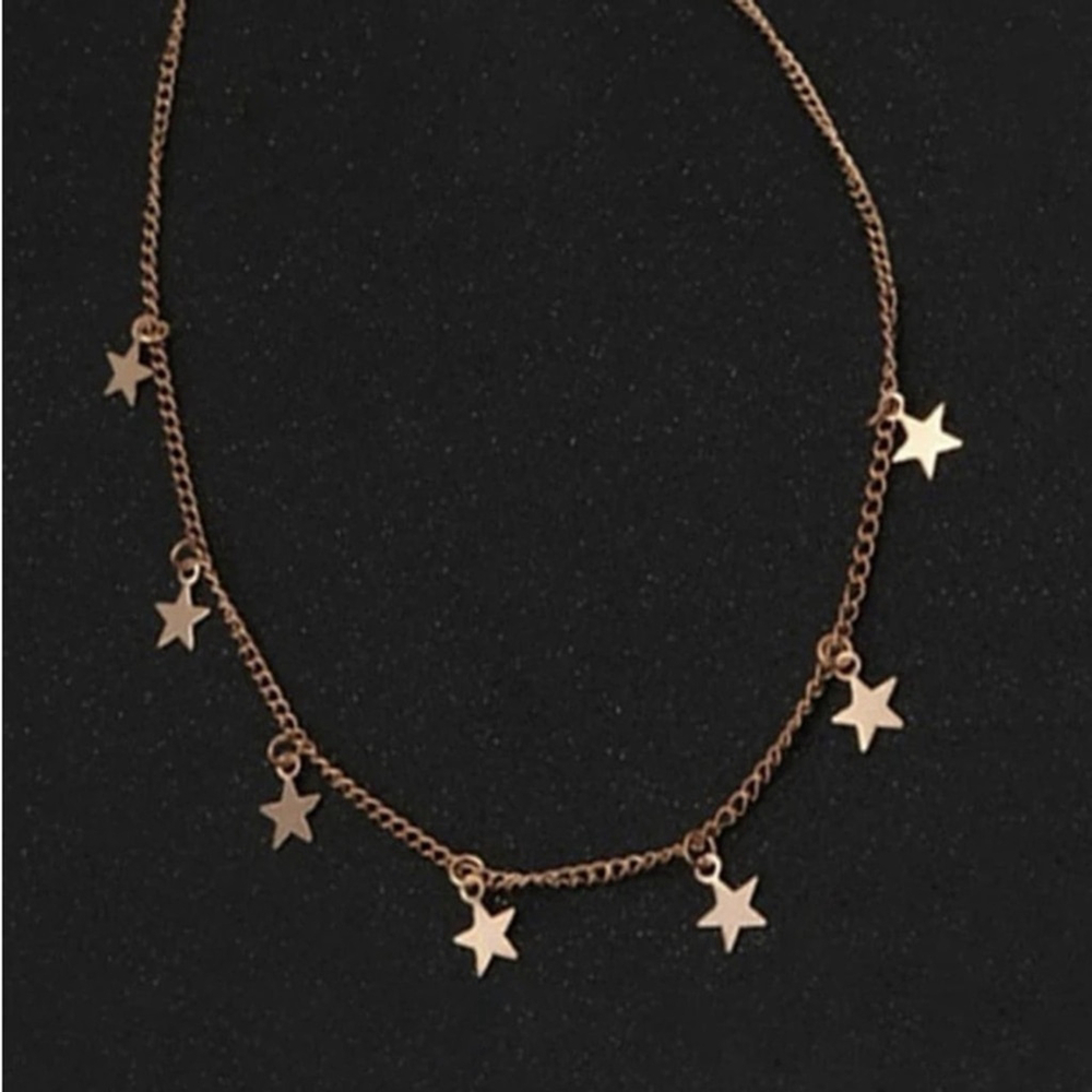 ⚠️Clearance Simple Star Pendant Gold Necklace SS - Picture 3 of 3